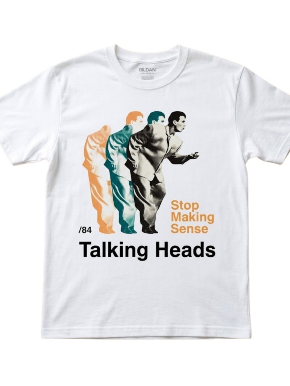 Gildan White Talking Heads 'Stop Making Sense' Multicolor Graphic Tee